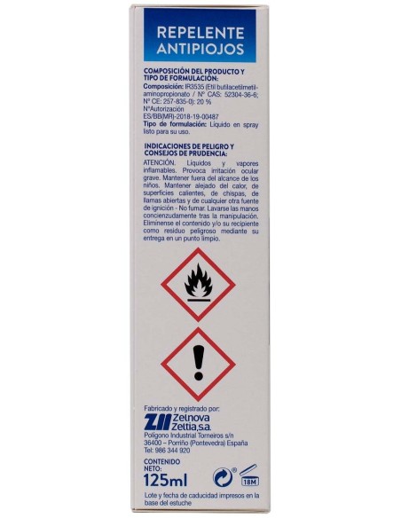 Proteje Repelente Antipiojos 125 Ml
