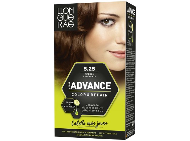Llongueras Set Color Advance 525-Marrón Chocolate