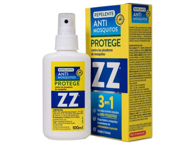 Zz Repelente Anti-Mosquitos 3 En 1, 100 Ml