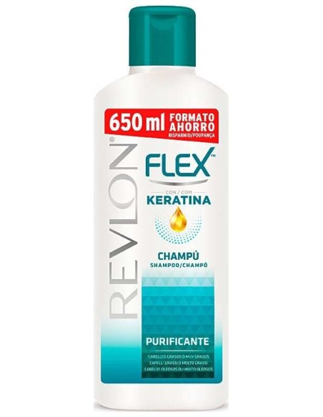 Revlon Flex Keratin Shampoo Purifiant Oily Hair 650Ml
