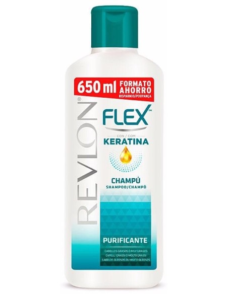 Revlon Flex Keratin Shampoo Purifiant Oily Hair 650Ml