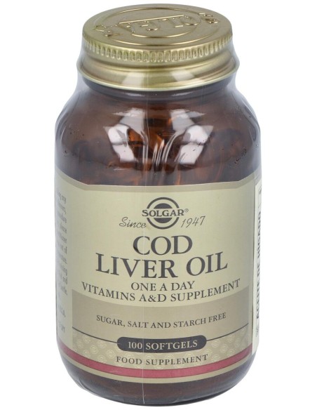 Aceite Higado De Bacalao (Cod Liver Oil)100Cap.B