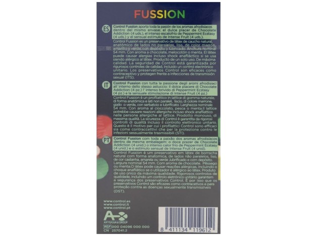 Control Fussion Chocolate, Melocotón Y Menta,...