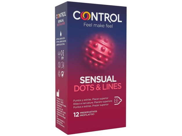 Control Sensual Dots %26 Lines Preservativo...