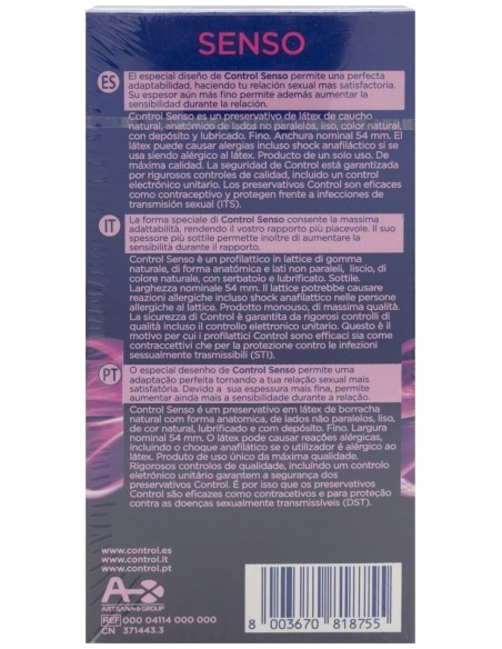 Control Senso, 12 Preservativos