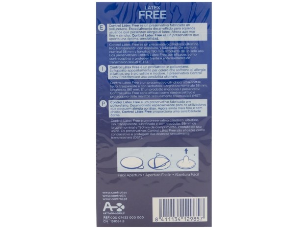 Control Latex Free, 5 Uds