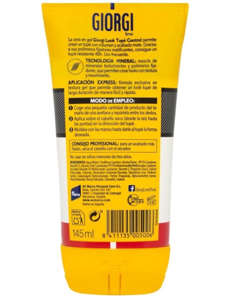 Giorgi Fijación Y Textura Cera Gel Look Tupe 145Ml