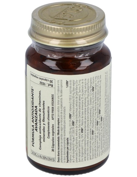 Solgar Fórmula Antioxidante Avanzada 30Caps