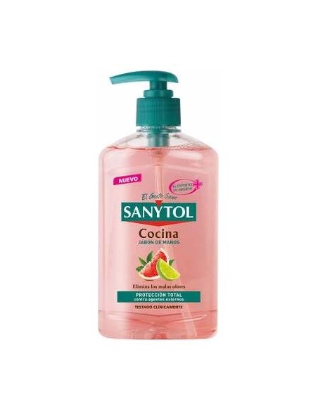 Sanytol Antibacterias Jabón Manos Cocina Dosificador 250Ml