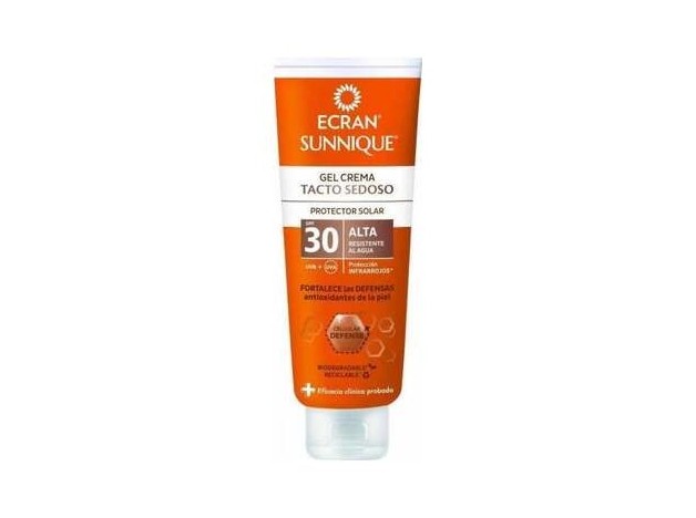 Ecran Sunnique Gel Crema Tacto Seda Spf30 250 Ml