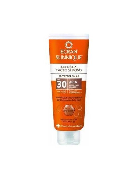 Ecran Sunnique Gel Crema Tacto Seda Spf30 250 Ml