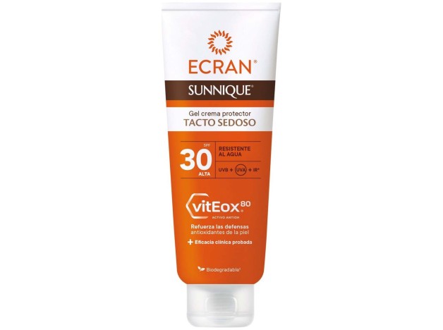Ecran Sunnique Gel Crema Tacto Seda Spf30 250 Ml