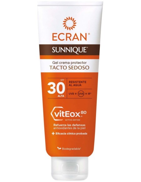 Ecran Sunnique Gel Crema Tacto Seda Spf30 250 Ml