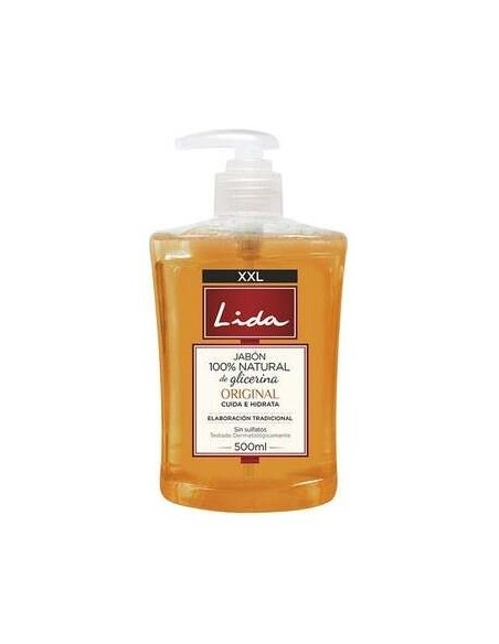 Lida Jabón 100% Natural Manos Glicerina 500Ml