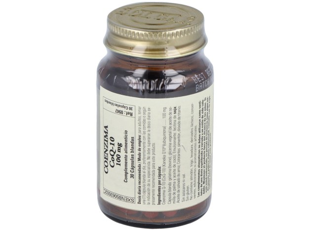 Coenzima Q10 100Mg. 30Cap.De Gelatina Blanda