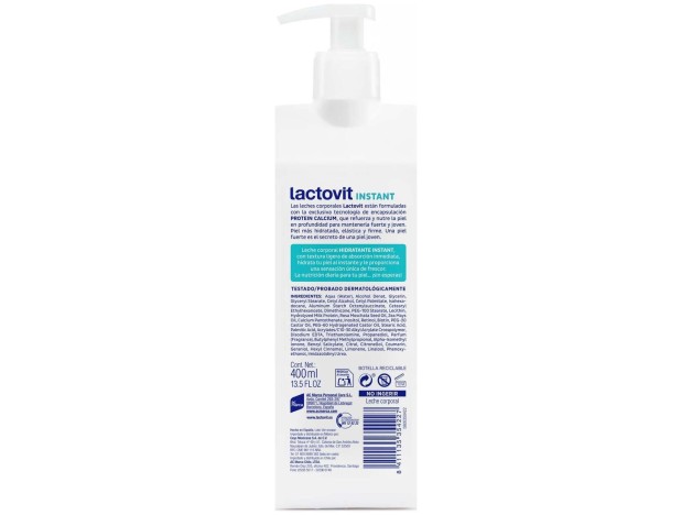 Lactovit Original Instant Leche Corporal 400 Ml