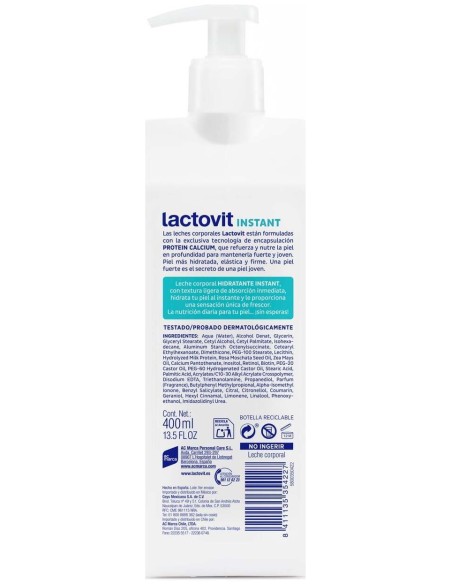 Lactovit Original Instant Leche Corporal 400 Ml