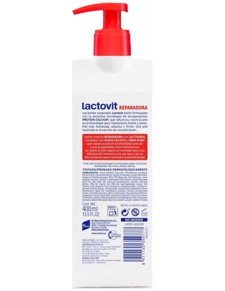 Lactovit Lactourea Leche Corporal Reparadora 400Ml