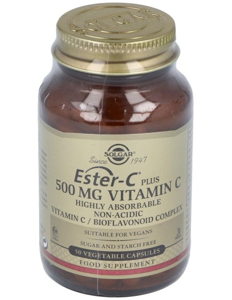 Ester-C® Plus 500Mg Cápsulas Vegetales 50 U