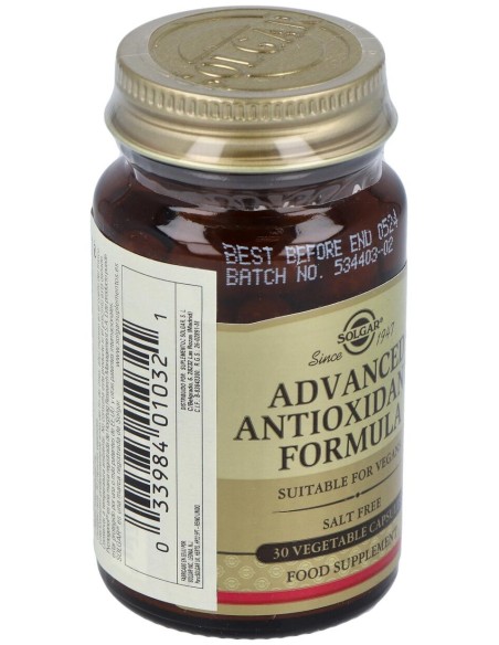 Solgar Fórmula Antioxidante Avanzada 30Caps