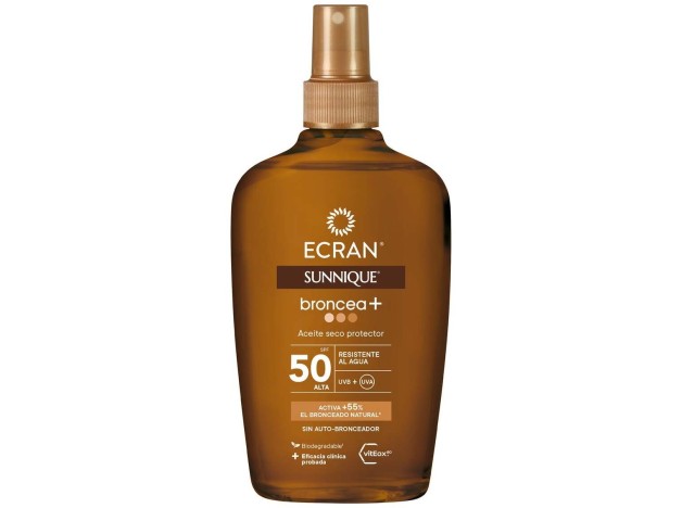 Ecran Sunnique Broncea+ Aceite Vapo Spf50 200 Ml