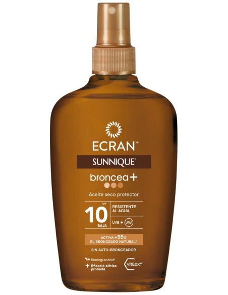 Ecran Sunnique Broncea+ Aceite Vapo Spf10 200 Ml