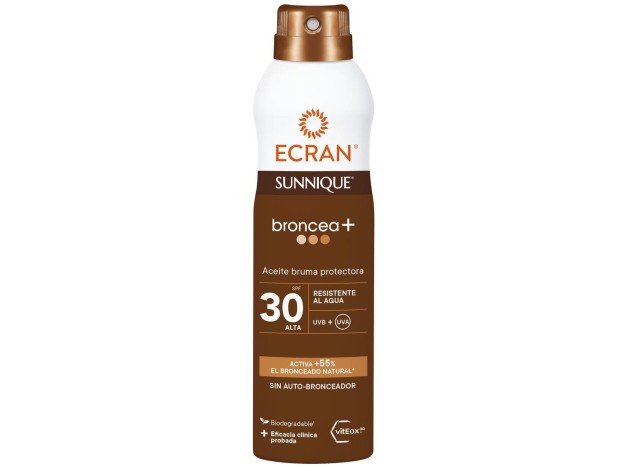 Ecran Sunnique Broncea+ Aceite Bruma Spf30 250 Ml