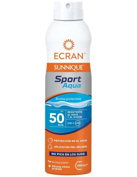 Ecran Sunnique Sport Aqua Bruma Protectora Spf50+ 250 Ml
