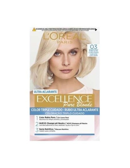 L'Oreal Excellence Creme Hair Color Set 03 Ultra Light Ash Blonde