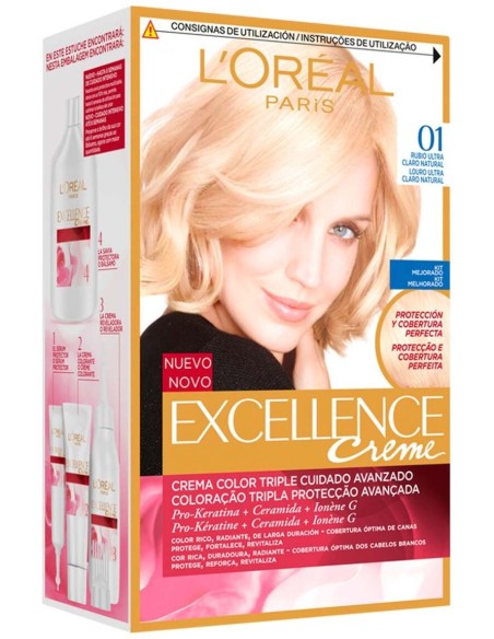 L'Oreal Set Excellence Creme Tint 01 Ultra Light Natural Blonde