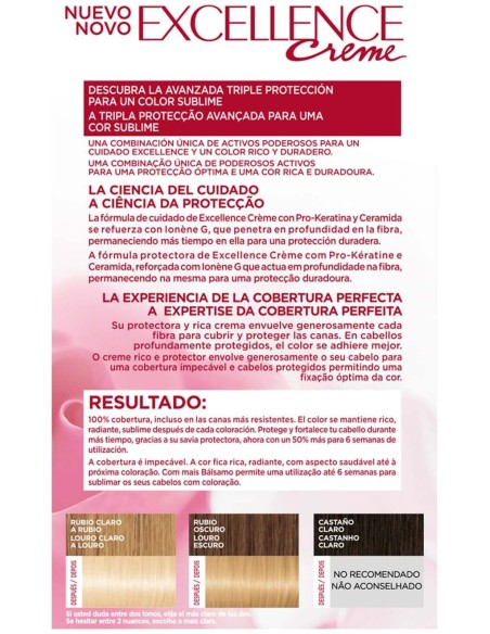 L'Oreal Set Excellence Creme Hair Color 10 Very Light Blonde