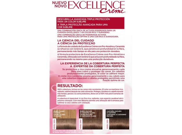 Excellence Creme Tinte 6,1 Rubio Oscuro Ceniza...