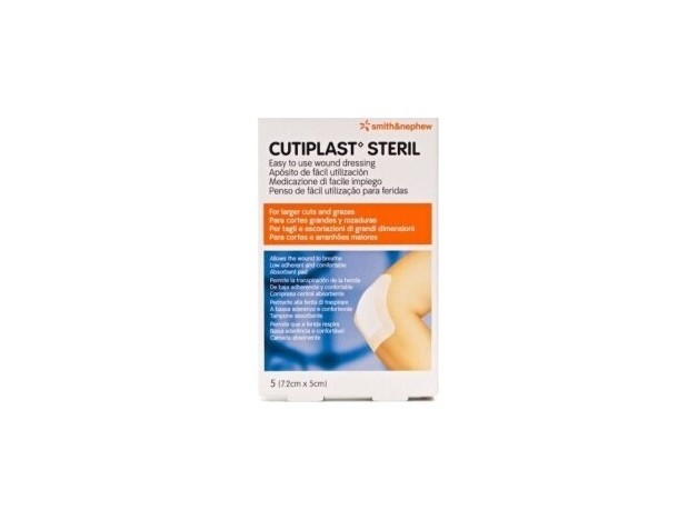 Cutiplast® Apósito Estéril 7_2 Cm X 5 Cm 5Uds