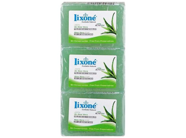 Aloe Vera Jabón Piel Seca O Sensible 3 X 125 Gr