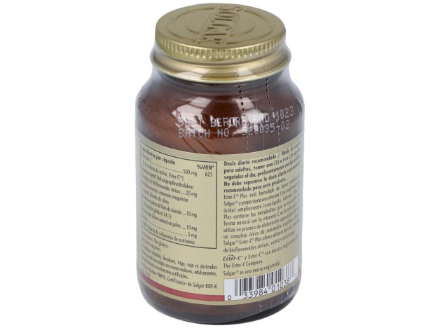 Ester-C® Plus 500Mg Cápsulas Vegetales 50 U