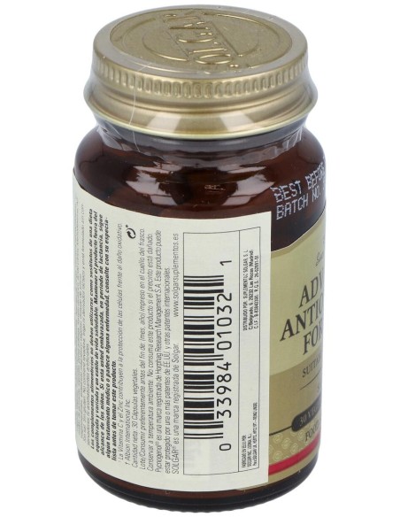 Solgar Fórmula Antioxidante Avanzada 30Caps