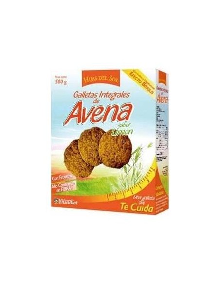 Hijas Del Sol Galletas Integrales De Avena Sabor Limón 500 G