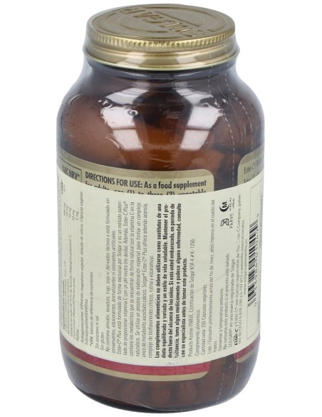 Solgar Ester-C Plus Vitamina C 500Mg 250Vcaps