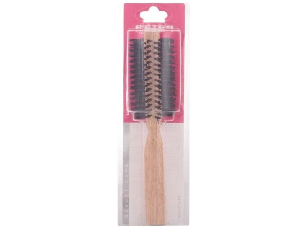Cepillo Redondo Púas Mixtas Mango Madera Oak 45 Mm