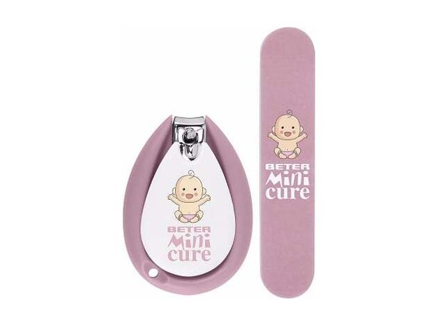 Beter Mini Cure Cuidado Uñas Bebés Rosa 2Uds