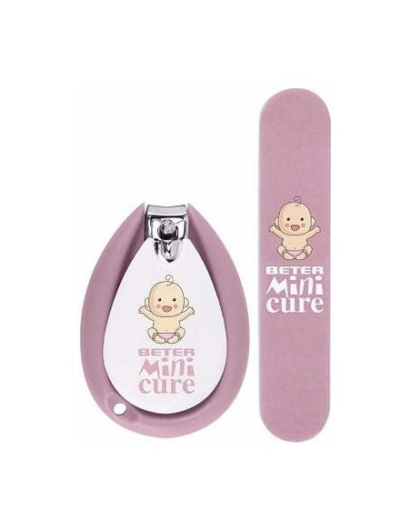 Beter Mini Cure Cuidado Uñas Bebés Rosa 2Uds