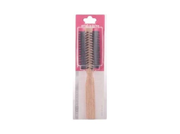 Cepillo Redondo Púas Mixtas Mango Madera Oak 45 Mm