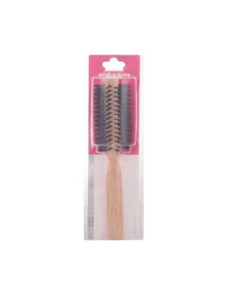 Cepillo Redondo Púas Mixtas Mango Madera Oak 45 Mm