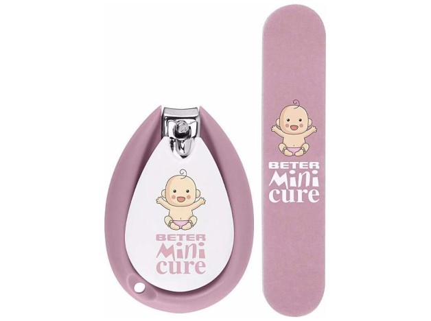 Beter Mini Cure Cuidado Uñas Bebés Rosa 2Uds