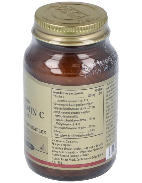 Ester-C® Plus 500Mg Cápsulas Vegetales 50 U