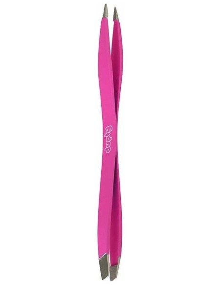 Duply Pinza Depilar De Doble Punta Fina/Oblicua Fucsia 1 U