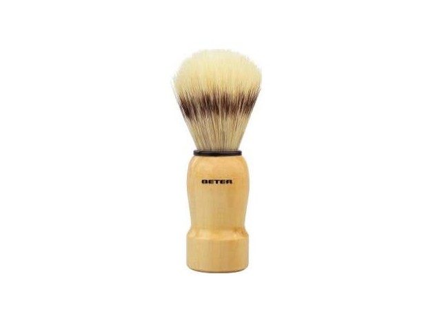 Brocha De Afeitar Mango Madera Pelo Sintético 1 U