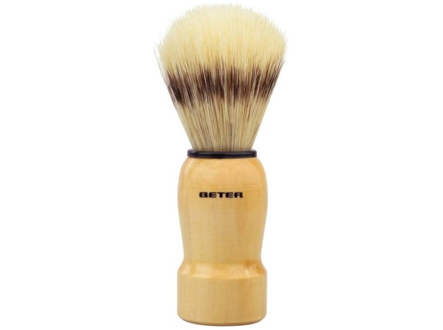 Brocha De Afeitar Mango Madera Pelo Sintético 1 U
