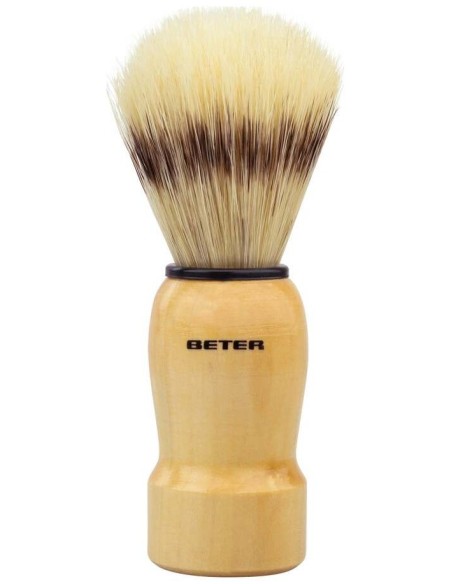 Brocha De Afeitar Mango Madera Pelo Sintético 1 U
