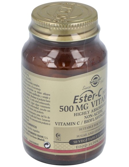 Ester-C® Plus 500Mg Cápsulas Vegetales 50 U